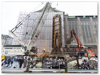 Herstellung einer Schlitzwand im Zuge das U-Bahnbaus in D�sseldorf