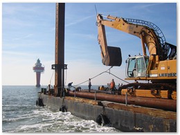 Bergung des alten Kabels