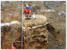 Freilegung der Probes�ulen 2